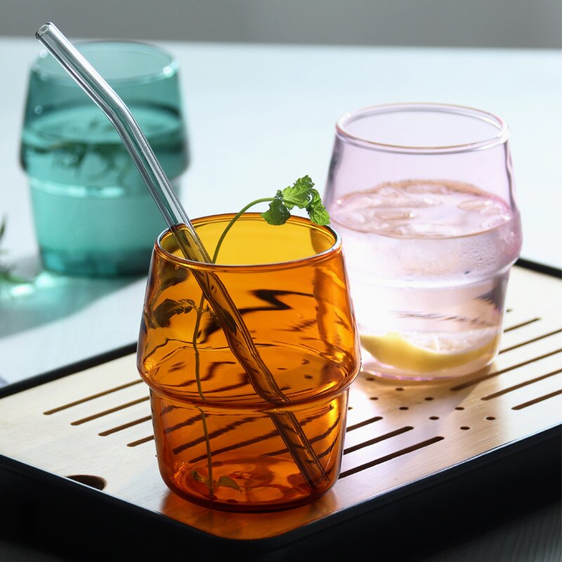 2 stk Glasskåler 300ml - Gjennomsiktig, Varmebestandig til Kaffe, Te, juice