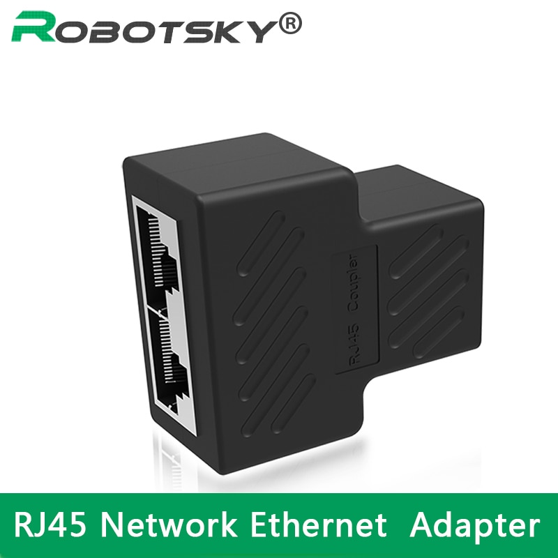 Katze6 RJ45 8P8C Stecker Auf Dual RJ45 Splitter Netzwerk Ethernet Patchkabel Adapter Mit Schild RJ45 Netzwerk Ethernet