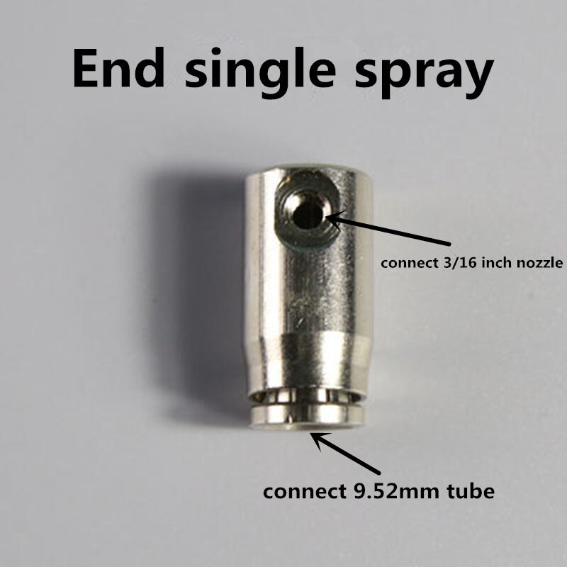 3/8"quick coupling Tee connector,9.52mm water pipe,slip-lock elbow connector,straight connector,switch,spray system accessories: Blue