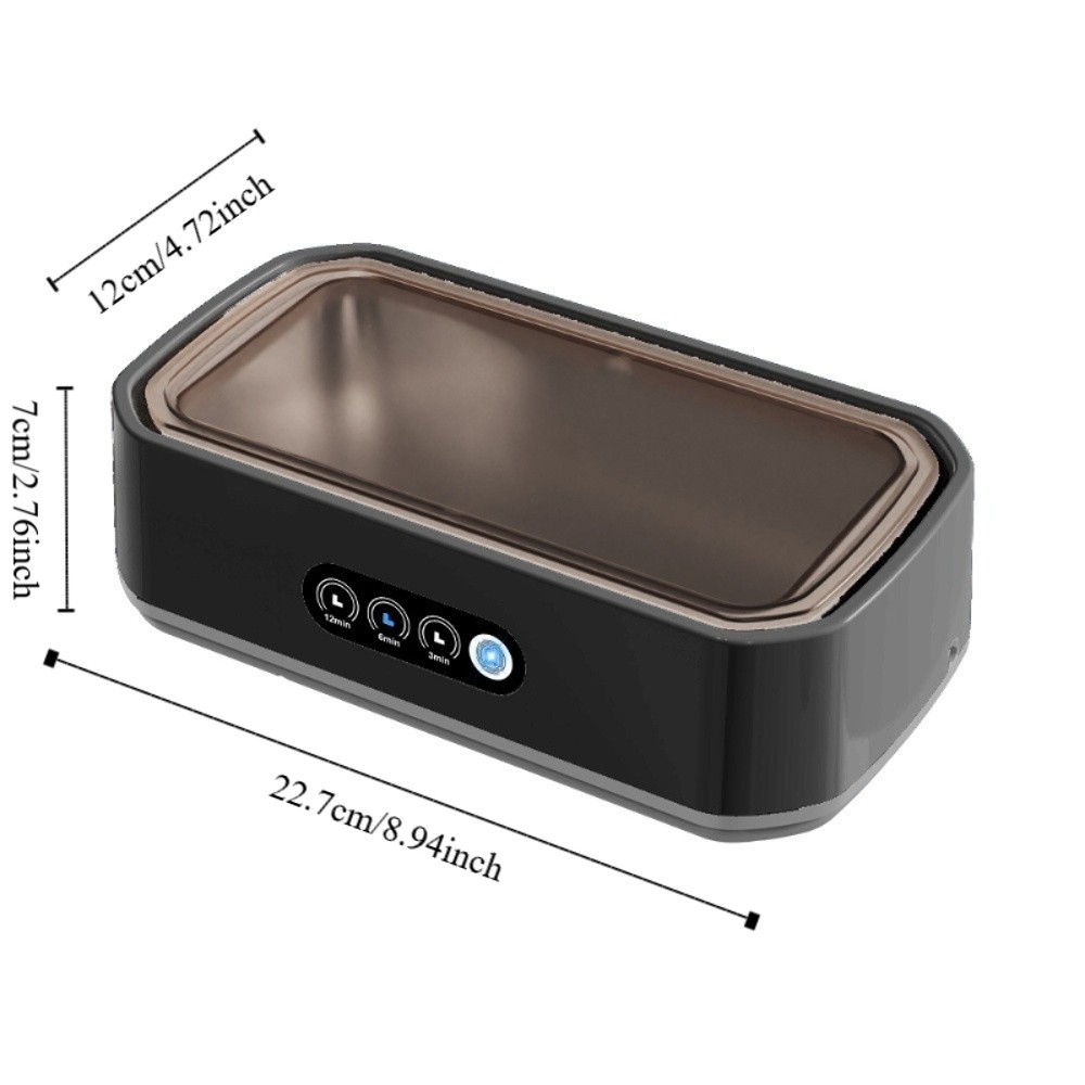 650 ml ultrasone lenzenvloeistofreinigingsmachine Hoge frequentie trillingen 3 versnellingen Ultrasone sieradenreiniger Geluidsarm Professioneel