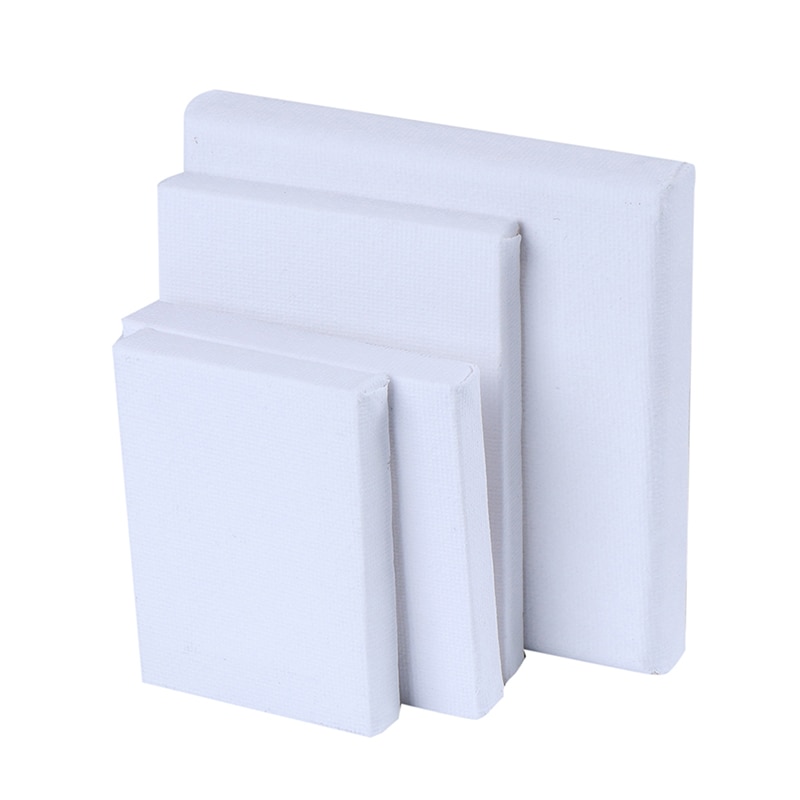 1 stk mini kunstnere lærred tegnebræt blank lærred maleri ramme akryl olie maling gør det selv håndværk levering