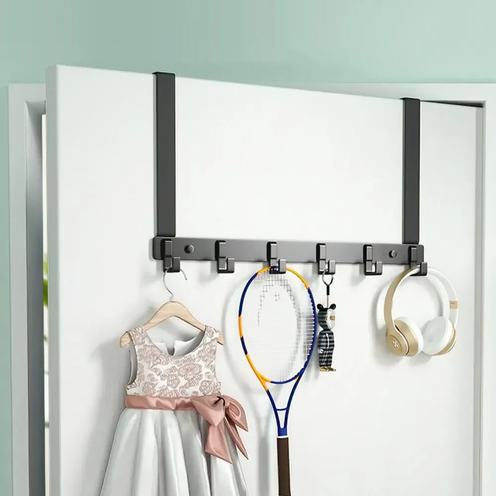 Türhänger, Aufbewahrung, 6 Haken über der Tür, Kleidung, Mantel, Hütte, Handtuchhalter, Heim-Organizer, Gestell, Badezimmer, Küche, Zubehör, Halfter