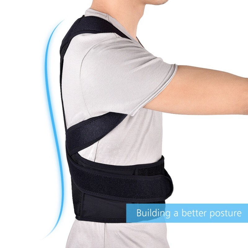 Rygsøjle ryg korset kropsholdning korrektion stål stropper babaka kropsholdning korrigerer skulder støtte bælte praktiske elastiske seler