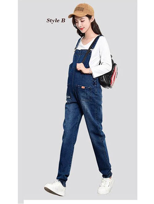 Maternity Pants For Pregnant Women Dungarees Clothes Trousers Prop Belly Legging Pregnancy Clothing Bib Overalls Pants: Style B / L