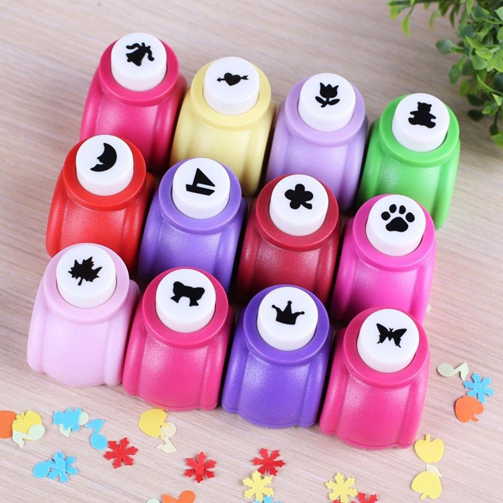 42 Styles Hand Shaper Scrapbook Shaper Cutter Cute Crafts Binding Supplies Child Hole Punch Portable Scrapbooking Kid Paper