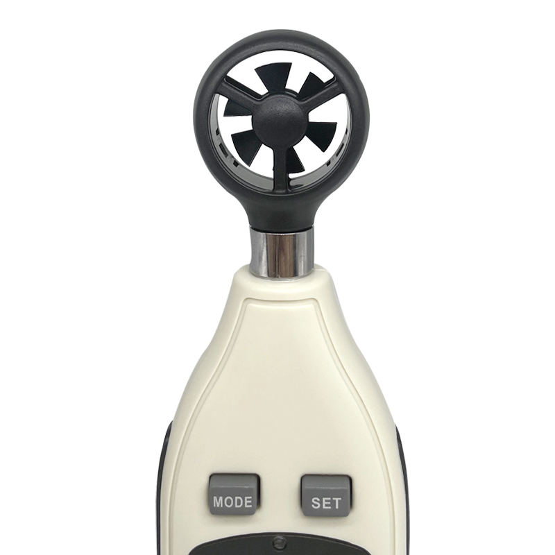 2-in-1 Digital Anemometer Measuring Instruments For Wind Speed And Temperature With Wind Senor Connected Air Flow Speed Meter