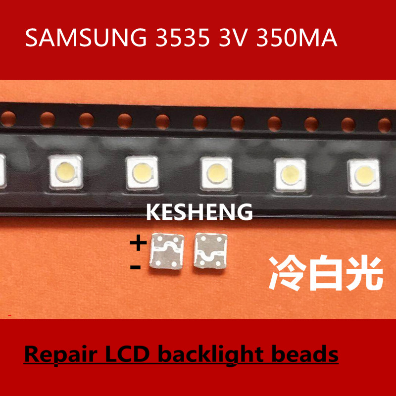 200 Pcs/Samsung Lcd Tv Reparatie Led Backlight Strip Licht Strip Tv 3537 Lamp Kralen 3535 Koel Wit 1 W 3 V Voor