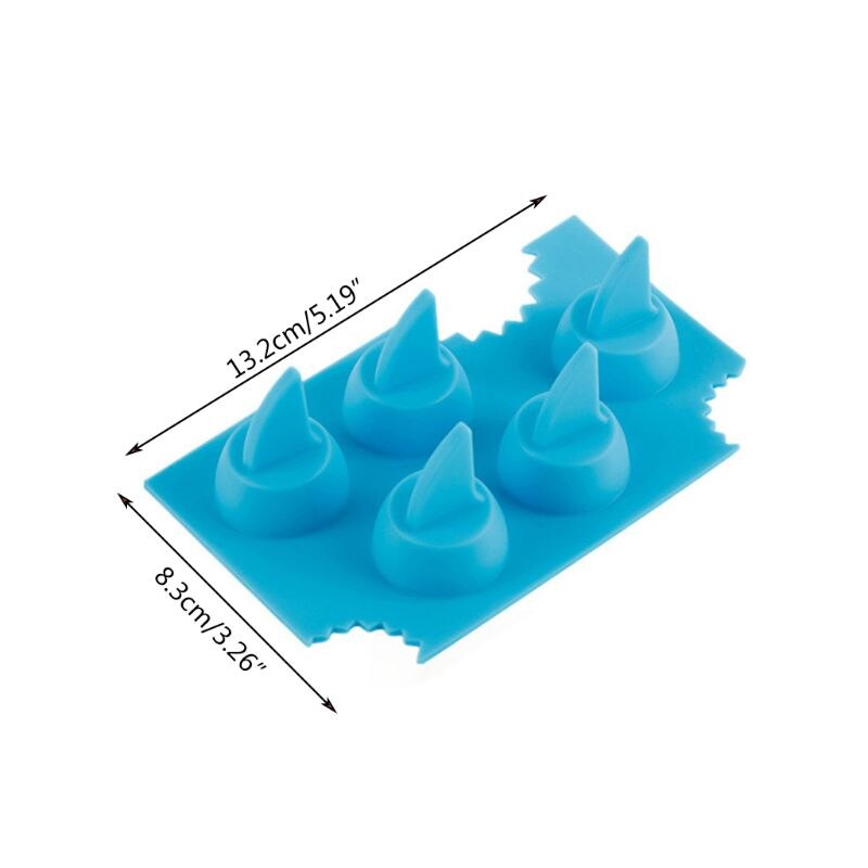 3D aileron de requin forme Silicone glaçon Cool congélation moule plateau fabricant de crème glacée Popsicle yaourt moule facile à utiliser Gadget disponible