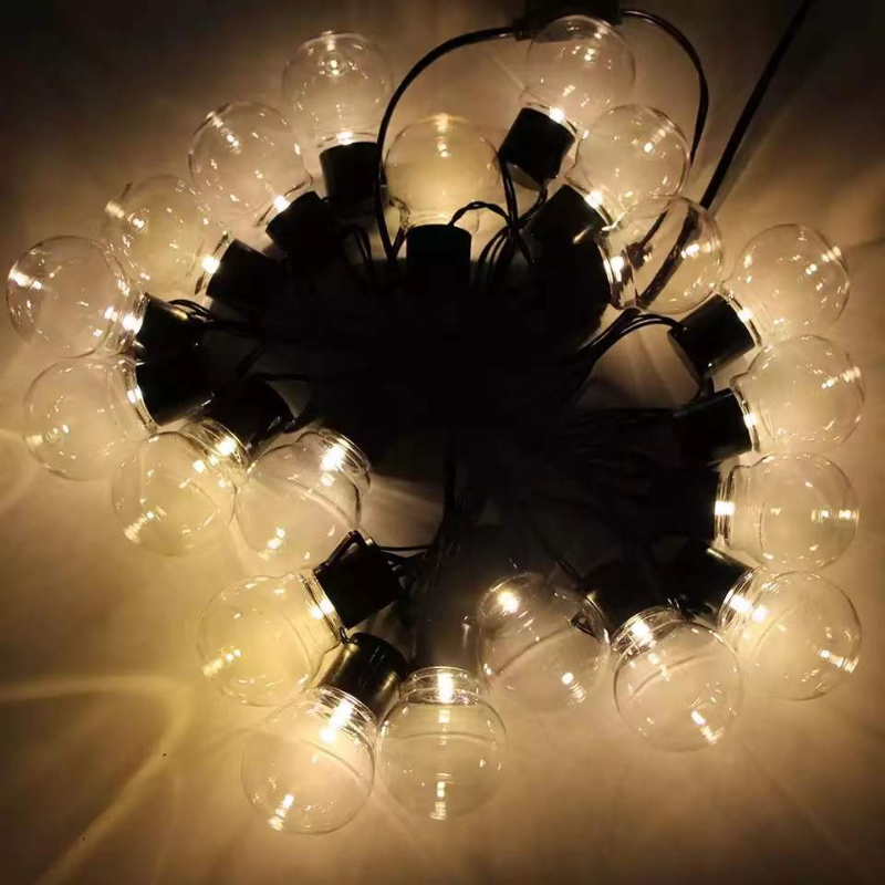 Bombillas G50, luz ambiental, guirnaldas de luces Led, luz Solar para exteriores, de boda, Navidad, decoración del jardín del hogar