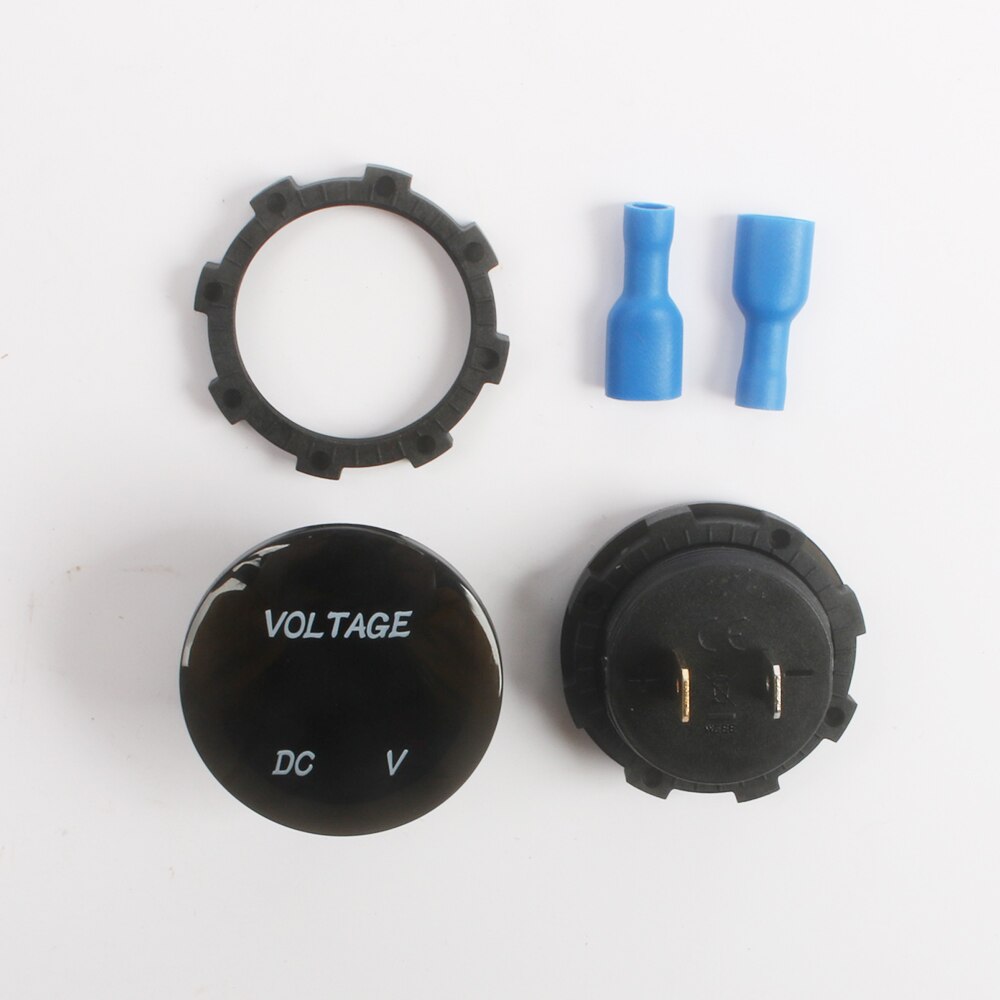 22mm LED Voltmeter Signal Lichter Digital Anzeige Messgerät Volt Spannung Meter Anzeige Lampe Tester DC 12V-24V Auto Motorrad