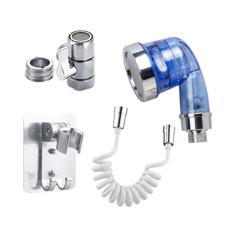 Bathroom Wash Face Basin Water Tap External Faucet Shower Flexible Nozzle Handheld Sprinkler Kit Home Accessory