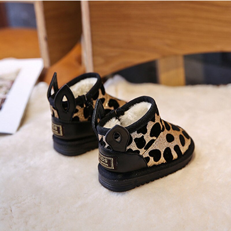 Winter Leopard Baby Meisjes Snowboots Baby Peuter Schoenen Eerste Wandelaars Jongens Winter Booties Laarzen Meisje Laarzen 부츠