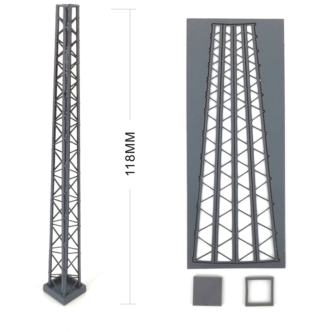 1Pc/5pcs/10pcs 1:87 HO Scale Train Railway Scene Decoration Assembly Brackets Model For Sand Table Accessories