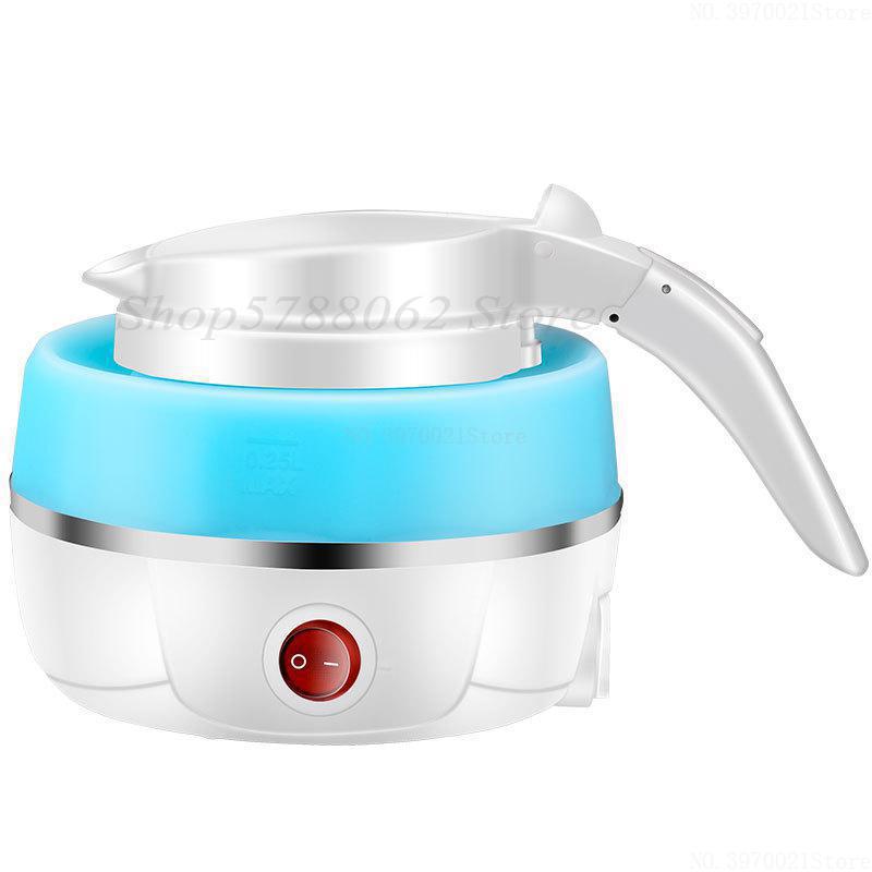Mini draagbare siliconen opvouwbare waterkoker automatische roestvrijstalen reiswaterkoker 500ml 110v/220v