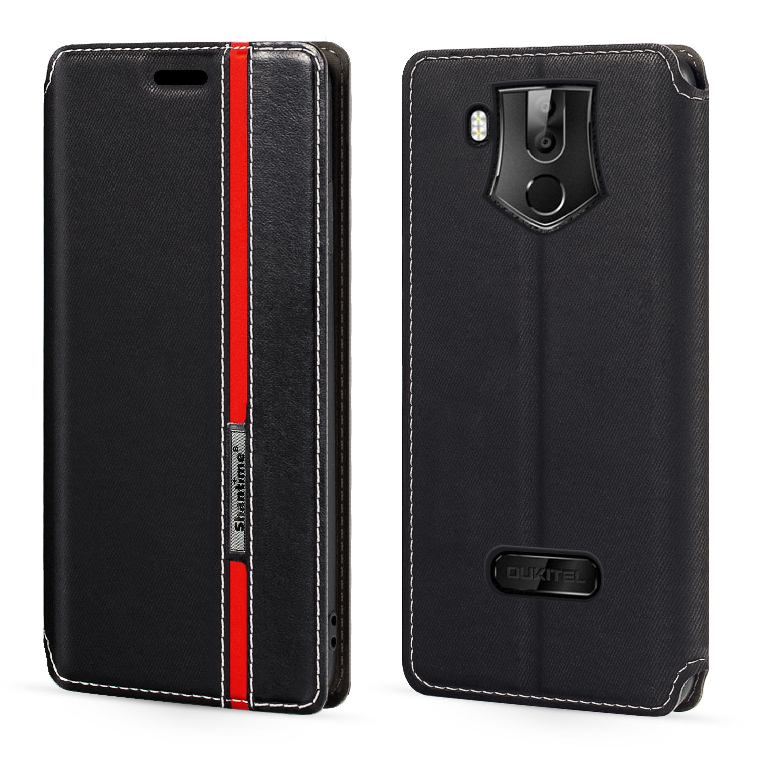 Voor Oukitel K10 Case Multicolor Magnetische Sluiting Leather Flip Case Cover Met Kaarthouder 6.0 Inches