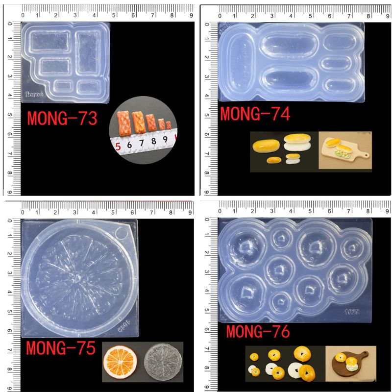 3d mini beker fles hoge hakken brood pot hanger hars gietmal siliconen mal kit miniatuur voedsel speelvorm gereedschap