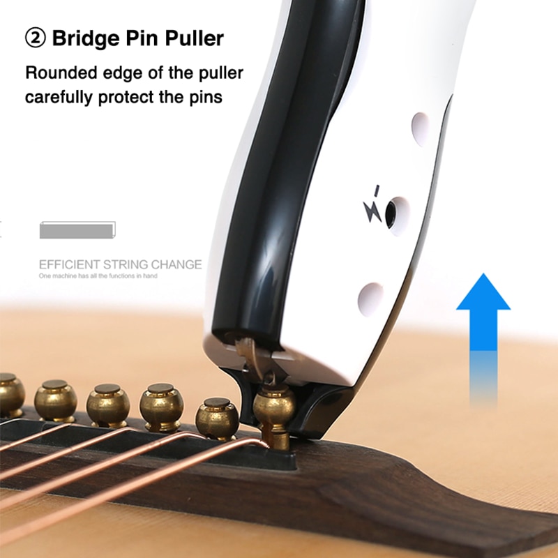 Penguin String Winder Cutter And Bridge Pin Puller For Acoustic Electric Guitar Ukulele Bass And Multifunctional Restring Tools