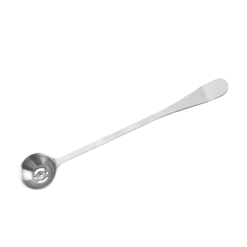 Long Handle Spoon Colander Strainer Spoon Stainless Steel Seasoning Scoop Colander