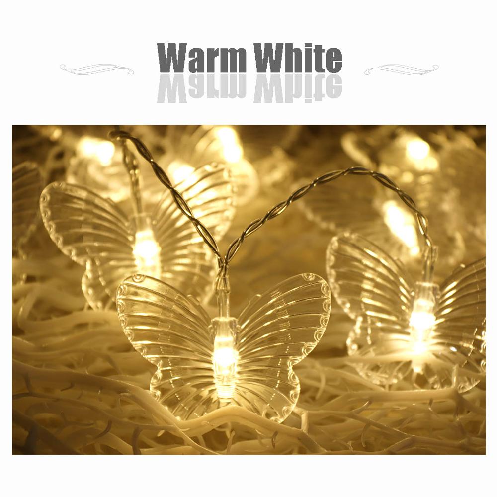 5m 20 led lichtsnoer tuinfeest bruiloft verlichting kerst slinger 220v eu stekker guirlande lumineuse iq: Warm wit