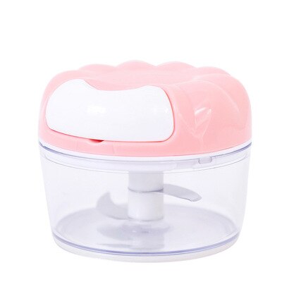 Household Garlic Crusher Hand-Pulled Garlic Triturator Manual Mashed Garlic Small Garlic Press Pull Garlic Cut Minced Garlic: Pink