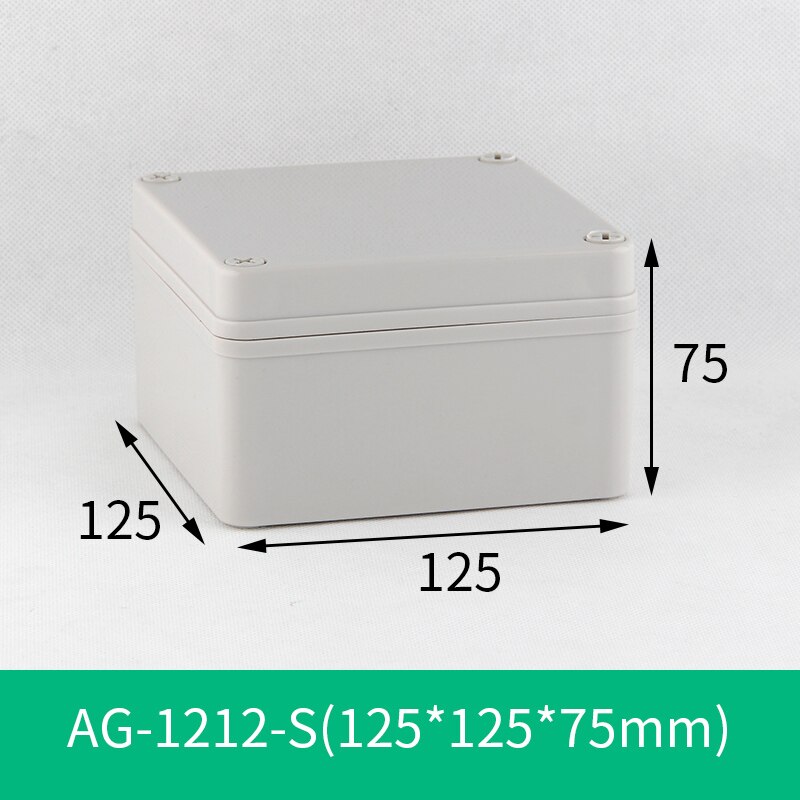 IP67 Plastic Project Box Behuizing Waterdicht Diy Aansluitkastje Abs Behuizing Case Verdeelkast: 125x125x75
