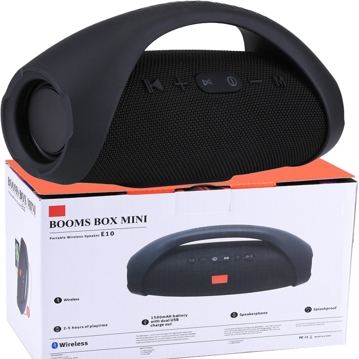 Kannettava langaton kaiutin ulkokäyttöön hifi basso äänilaatikko bluetooth kaiuttimet stereo subwoofer fm radiolla tf  mp3