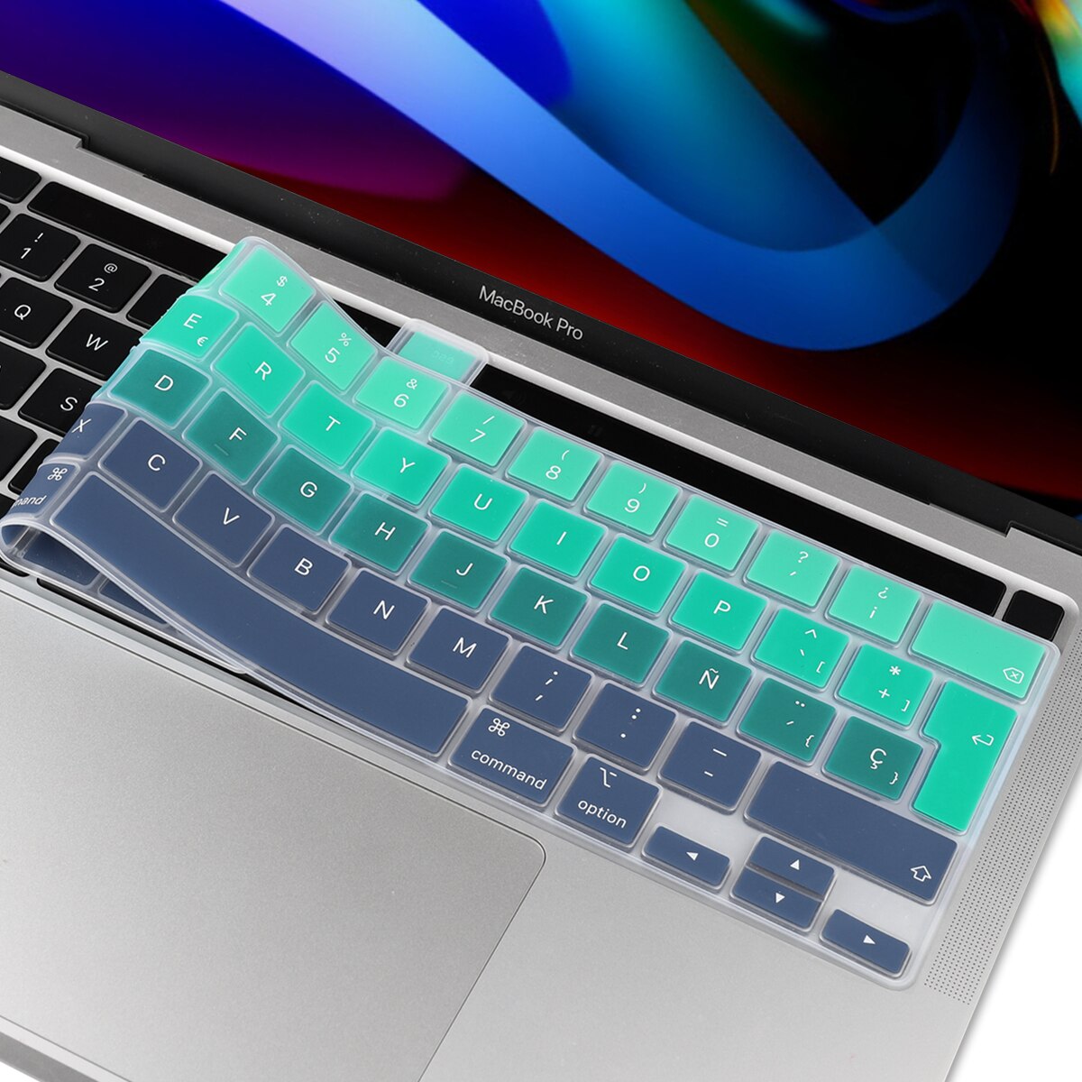 EU/UK/ US typ TPU przezroczysta obudowa klawiatury dla Macbook najnowszy Pro 13 2020 A2338 A2289 Pro 16 cali 2019 A2141Touch Bar klawiatura skóra: US Clear