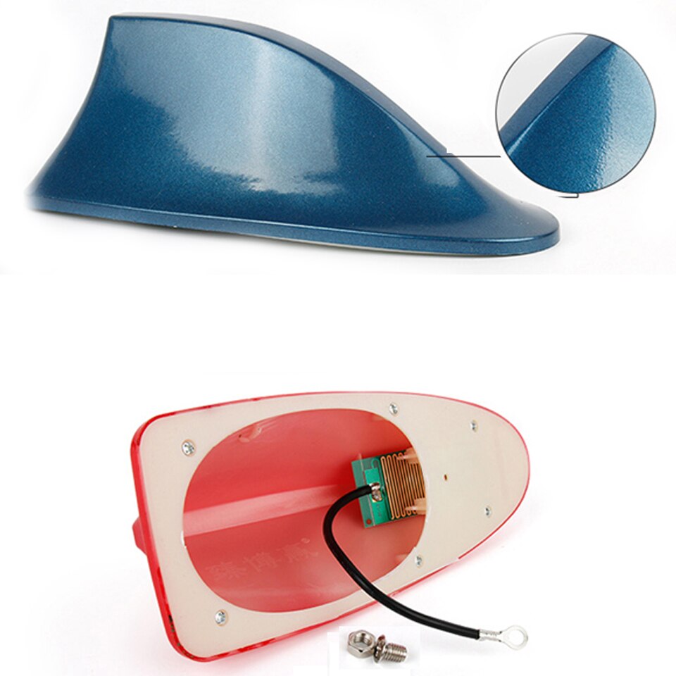 Universele Auto Shark Antenne Auto Exterieur Dak Shark Fin Antenne FM/AM Signaal Beschermende Antenne Auto Styling voor Ford toyota Kia