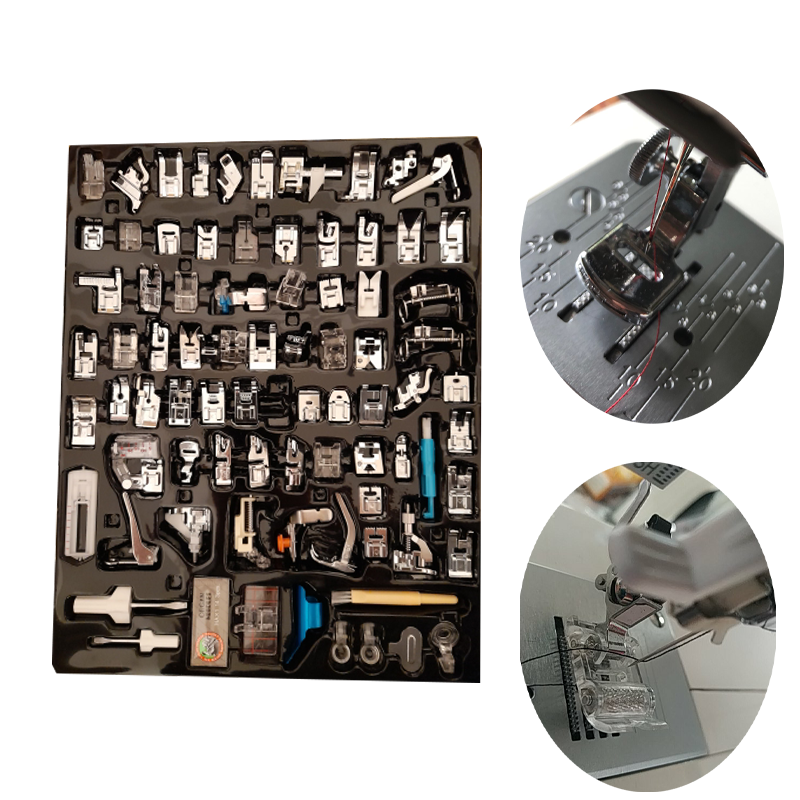 82/11pcs Sewing Machine Presser Foot Feet Kit Set With Box Brother Singer Janom Sewing Machines Foot Tools Accessory Sewing Tool