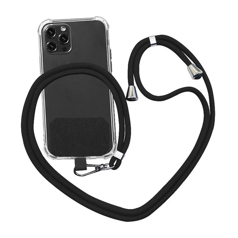 Universal Adjustable Phone Lanyard Anti-lost Lanyard Strap Detachable Neck Cord Safety Tether Keychain Chain Rope Length 150cm: Default Title