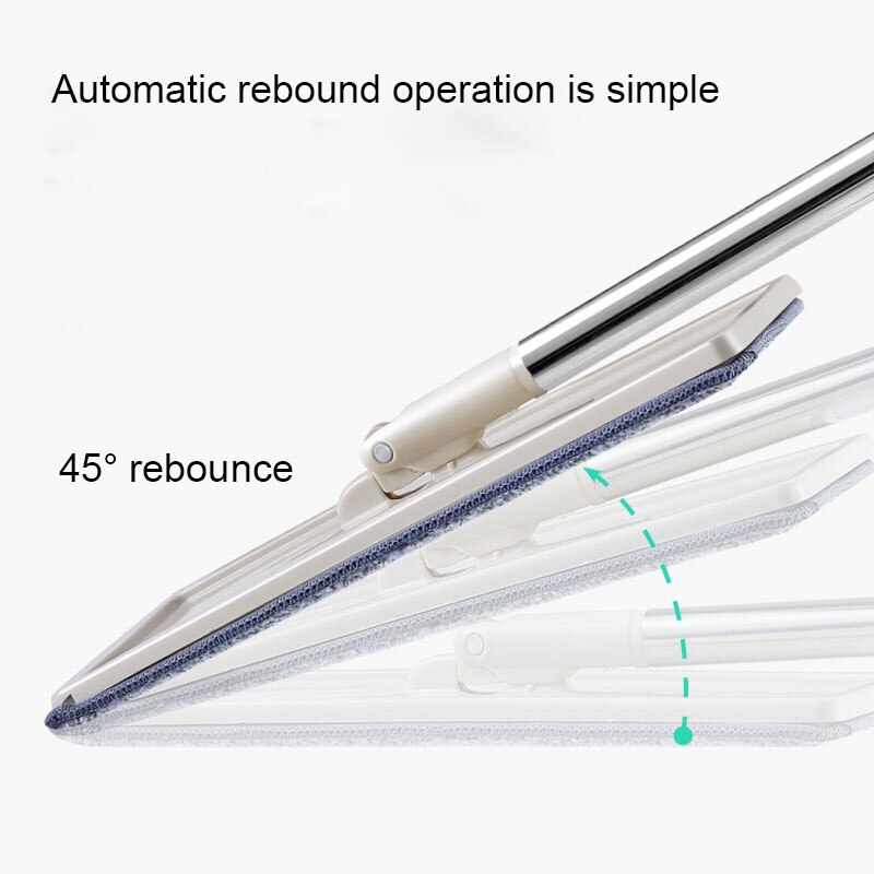 Vloer Mop Microfiber Squeeze Mops Natte Mop Met Emmer Doek Squeeze Schoonmaken Badkamer Mop Voor Wassen Vloer Thuis Keuken Schoner