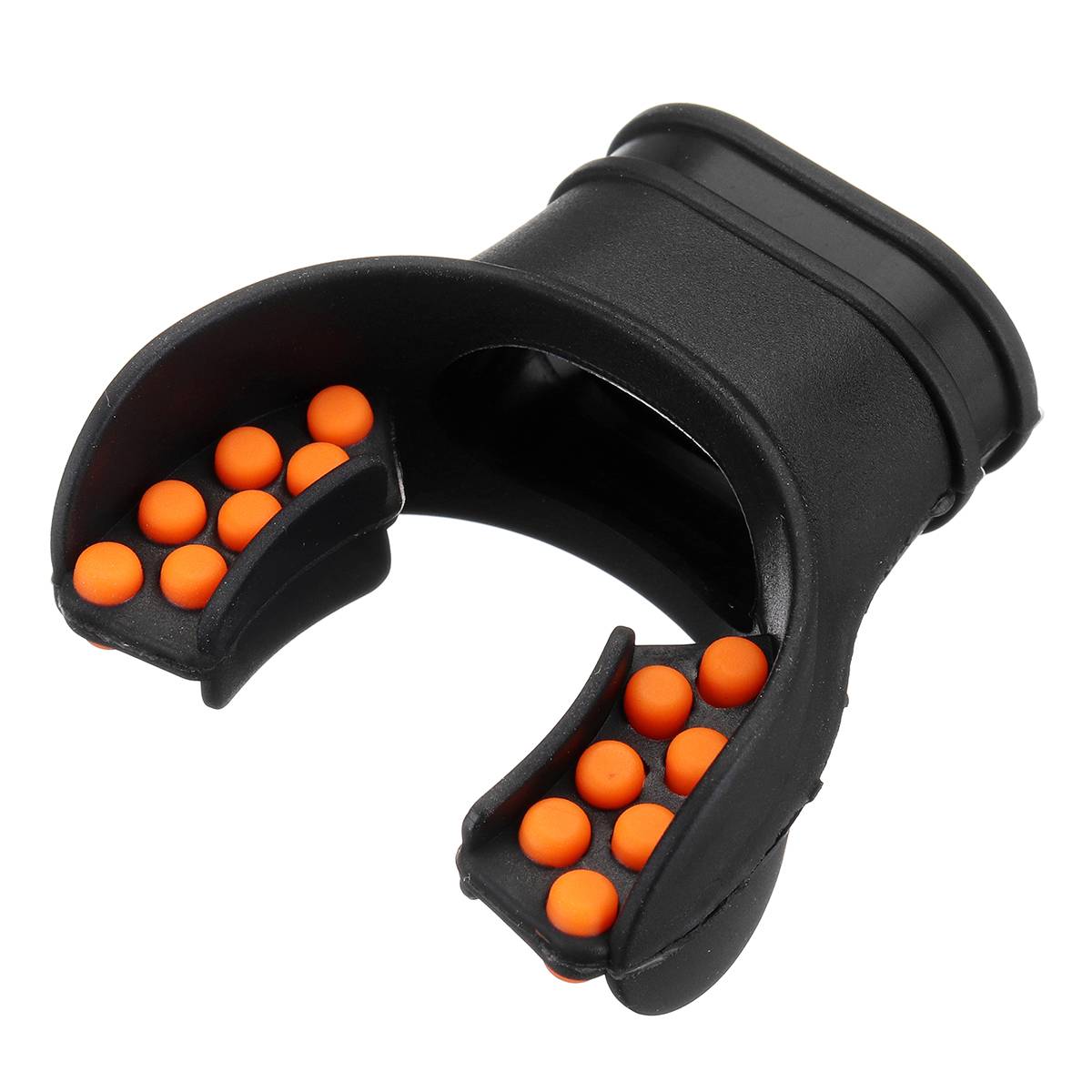 Duikuitrusting Snorkel Mondstuk Vervanging Regulator Mond Stuk Voor Scuba Zuurstof Cilinder Ademen Accessoires: black orange