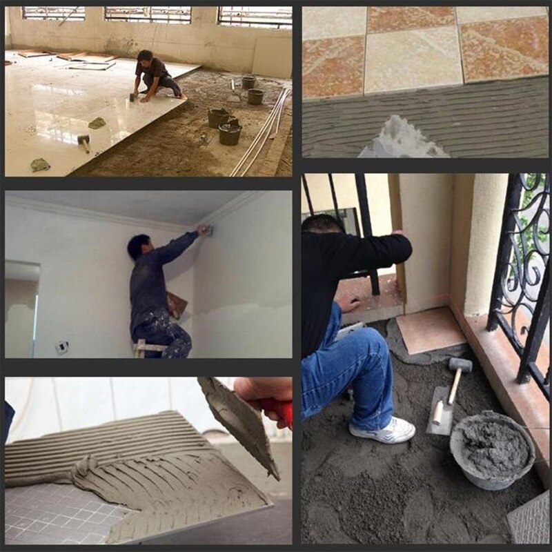 Plastering Trowel with Ergonomic Handle Rounded Square Corner Spatula Grout Tiling Tool for Concrete Dry Lining