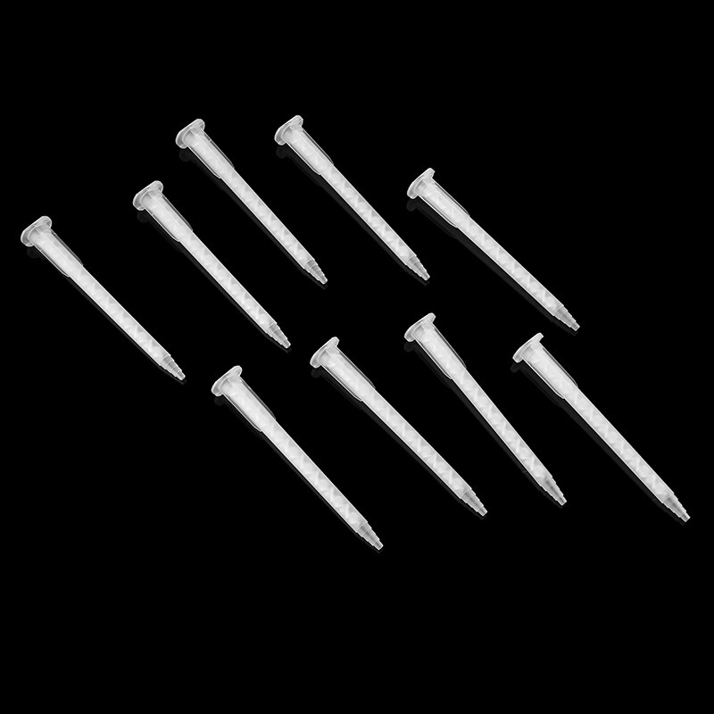 50pcs MA5.4-17S PP Static Mixer Mixing Nozzle AB Plastic Mixed Glue Nozzle 103.6mm for Epoxy Resin Adhesive Tool 50ml