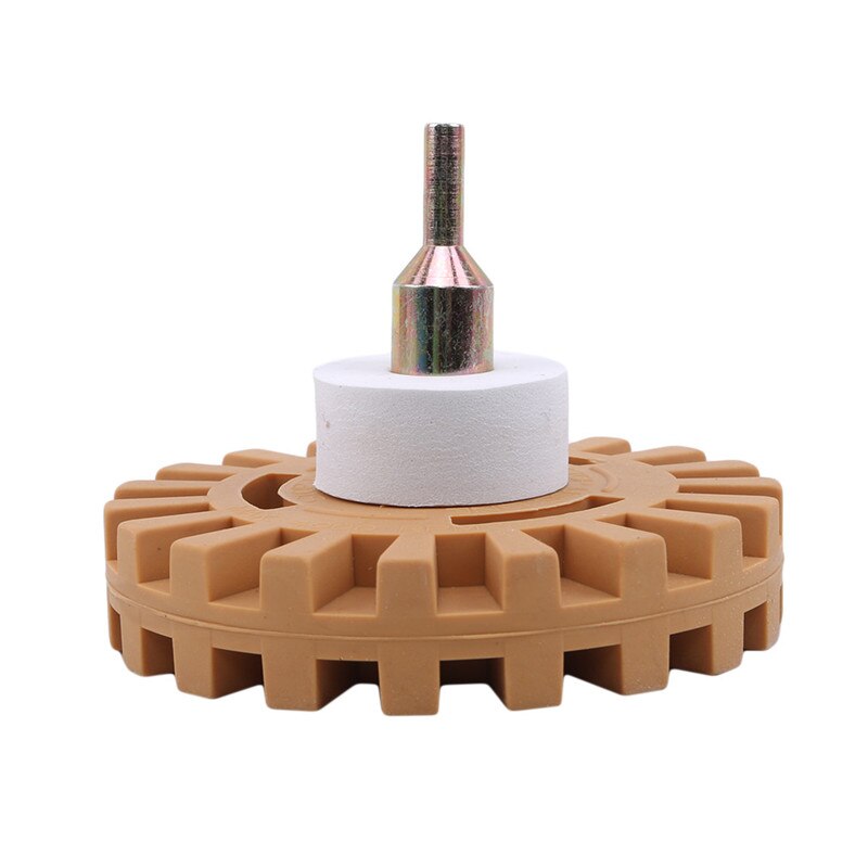 Roue de gomme en caoutchouc pour enlever la colle de voiture autocollant adhésif outil de peinture de réparation automatique disque de dégommage pneumatique