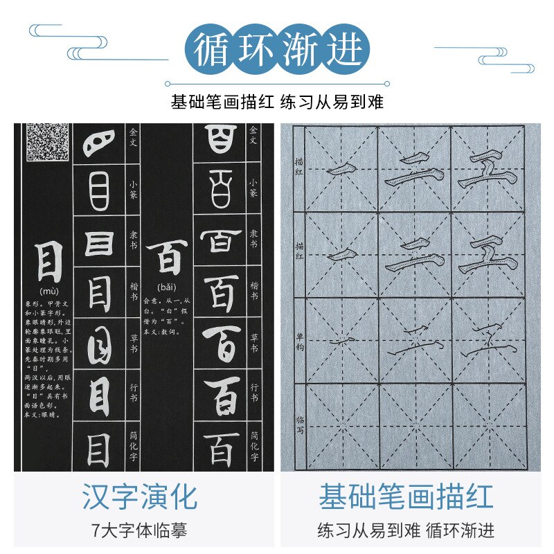 Chinese traditionele kalligrafie oefenset met waterschrijfdoek, studentspecifieke penseel, kalligrafiepen, kunstbenodigdheden