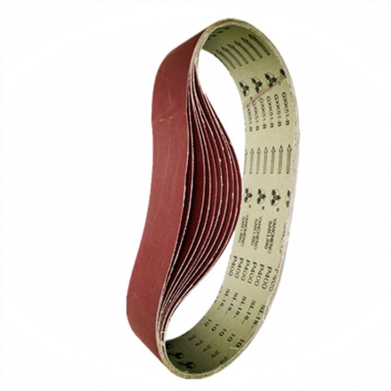 5 stk slibebånd 915*100mm 40-1000 korn sortiment metal slibning aluminium bånd poler oxid sliber