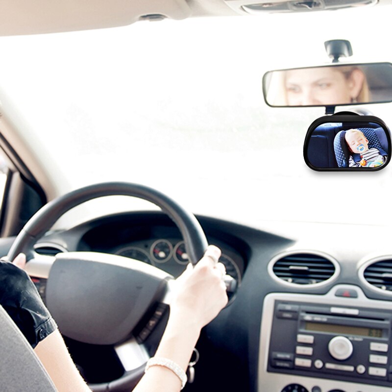 Universele spiegel auto baby achterbank kijkspiegel baby kind achteruitkijkspiegel monitor autostoelhoes auto zwart