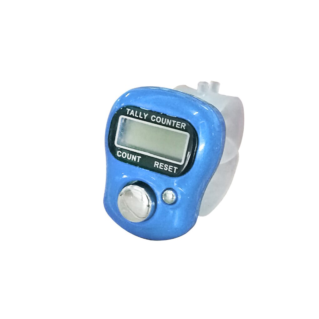 5-digit Counter Rope Jumping Beads Counting Electronic Device Digital Display Portable Counter: blue