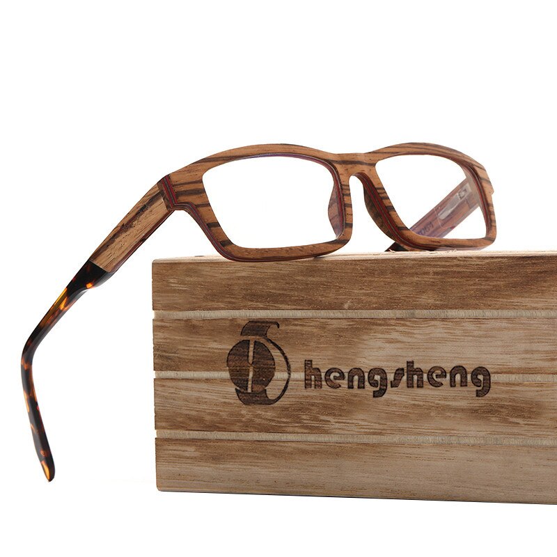 Montura de gafas para cara pequeña, lentes ópticas de madera Real Vintage de 131mm, Marcos para miopía, gafas graduadas, montura de leopardo