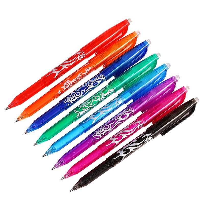8PCS YDNZC Erasable Pen 8 Colors Ink Gel Pen of Styles Rainbow Best-selling Drawing Stationery Pens For School: 8PCS Mixed Colors