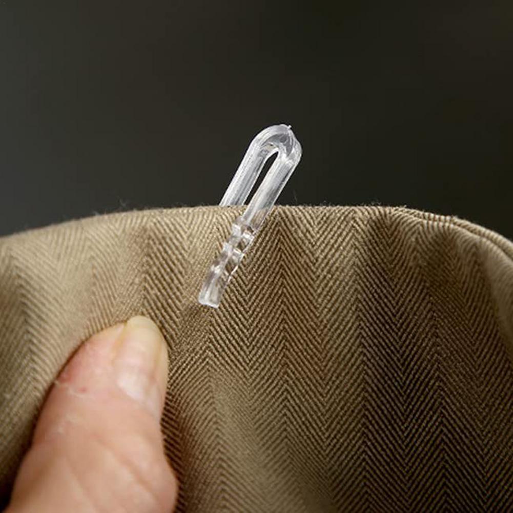 Pinzas de cocodrilo en forma de U para ropa, alfiler transparente para camisa, calcetines, tirantes, accesorios de ropa, 100/500/1000 piezas