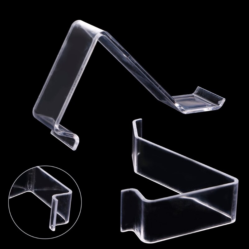 Klar l-form akryl sko ract holder detail butik display plast stand hylde