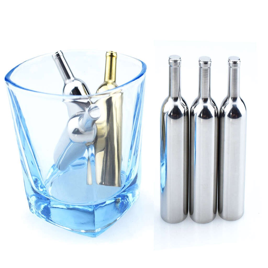 Stainless Steel Ice Cubes Reusable Metal Chilling Stones with Whisky Keep Cold Beer Cooler Holder Chiller Tool whiskey ice stone