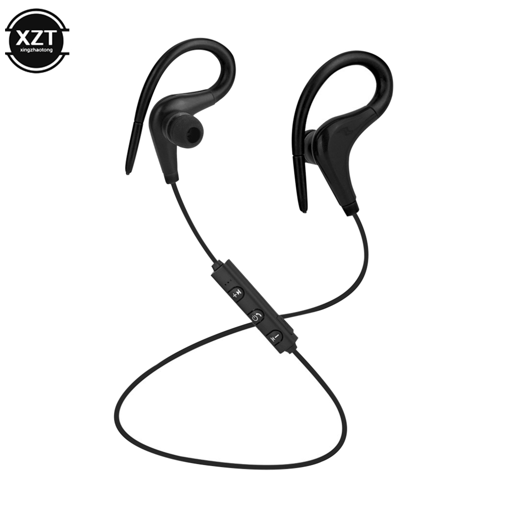 S6 Bluetooth-kompatibel Sport Kopfhörer BT-01 Hand Frei Wireless Headset Kopfhörer Sport In-ohr Kopfhörer Für Smartphone: Black