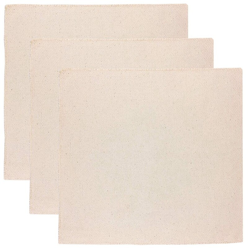 3 Stuks Linnen Handwerken Stof, monnik Doek 14Inch X 14Inch Voor Rug-Punch Naalden & Pinch Naald: Default Title