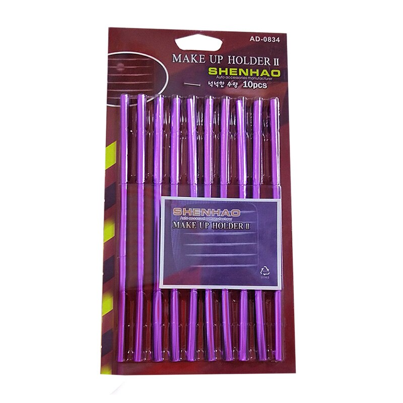 Universele 10 Stuks Auto Air Outlet Decoratie Strip Diy Auto Interieur Airconditioner Chroom Decoratie Strip Auto Interieur Mouldings: purple