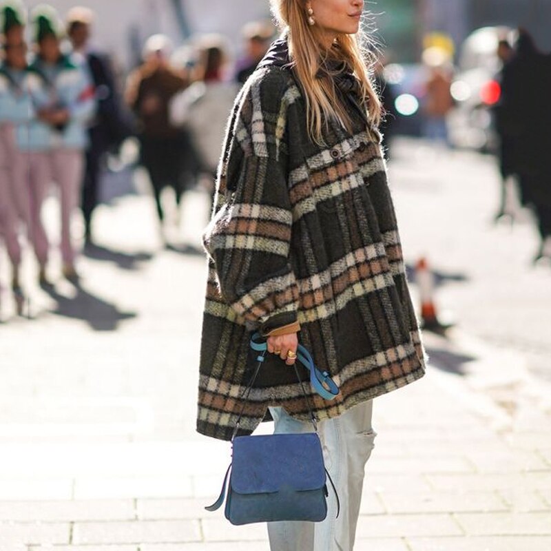 Høst vinter dame jakker plus size dame basiskåper europeisk stil merke yttertøy lommer leopard cardigans