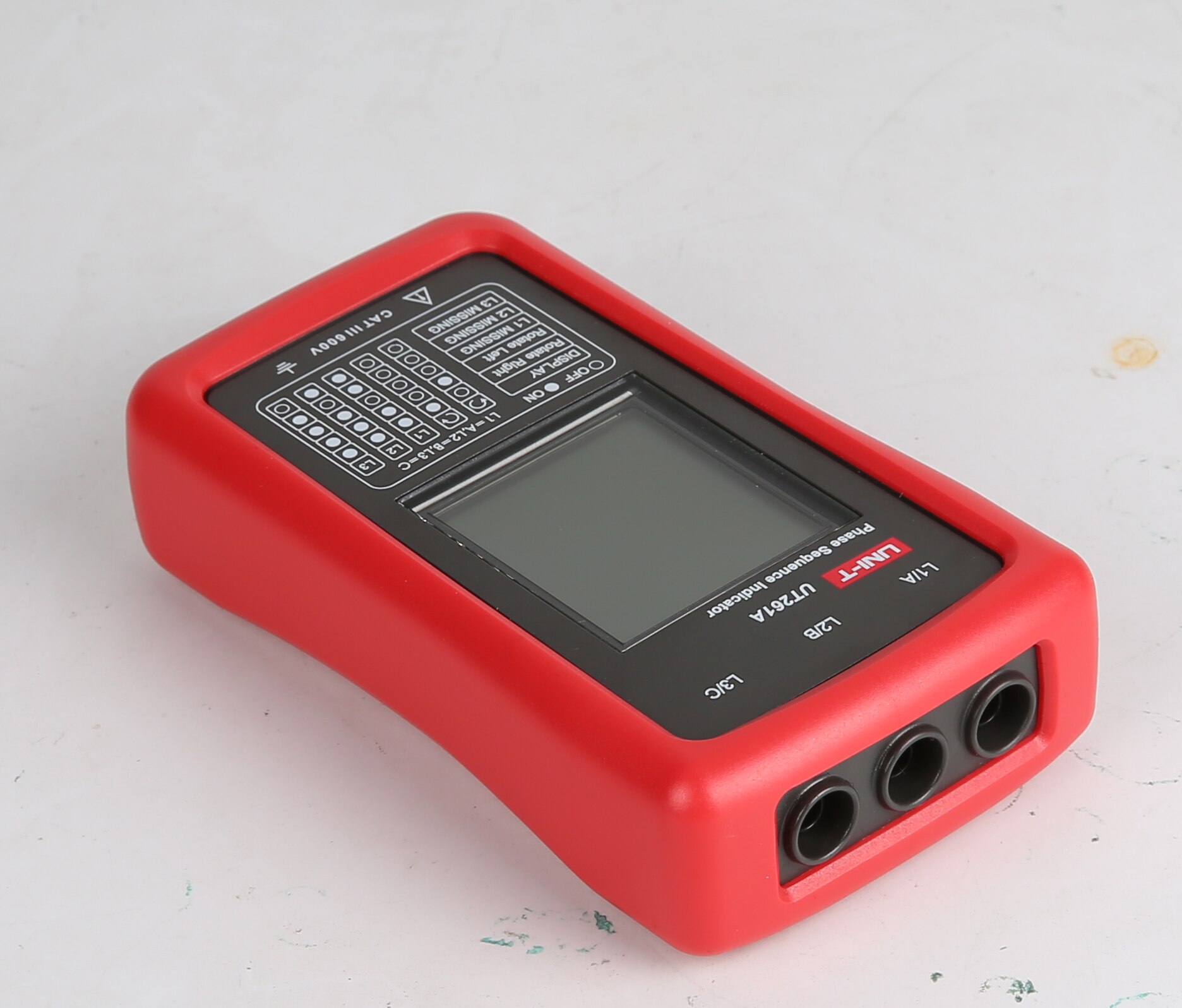 UNI-T UT261A-Indicador de secuencia de fase y rotación del Motor, potencia de 3 fases, voltaje de CA 40 ~ 700V, indicador de secuencia de fase