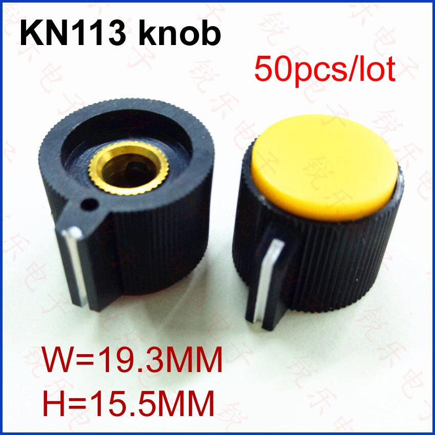 50 STKS KN113 knop van de koperen kern 6mm voor potentiometer